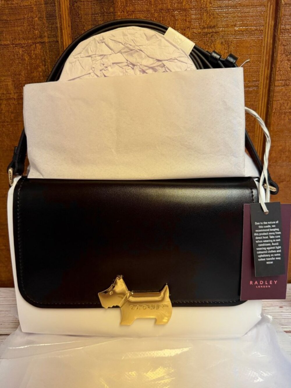 Radley London Percy Grove Medium Flapover Crossbody Bag - Black - Picture 6 of 7
